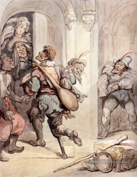  caricature Galerie - Caricature des joueurs de voyage Thomas Rowlandson